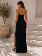 Alba — Vestido midi con espalda descubierta