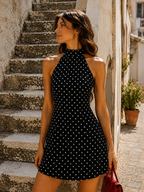 Vestido Lunares Halter