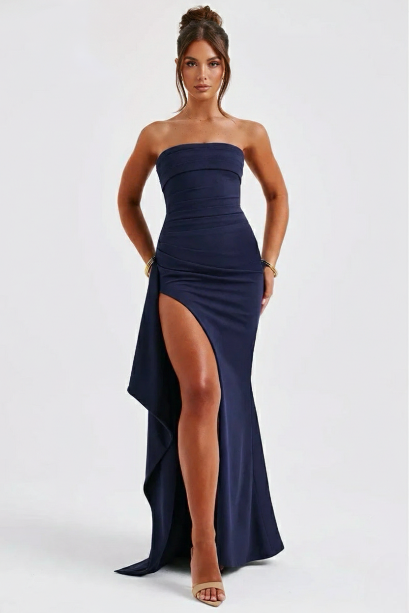 Meadow Vestido Maxi - Azul marino