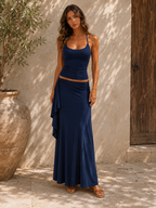 Conjunto Capri Top y Falda Larga