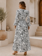 Bruna — Vestido midi con cuello en V
