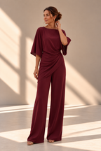 Conjunto Ronda | Blusa Drapeada y Pantalón Ancho