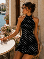 Vestido Lunares Halter