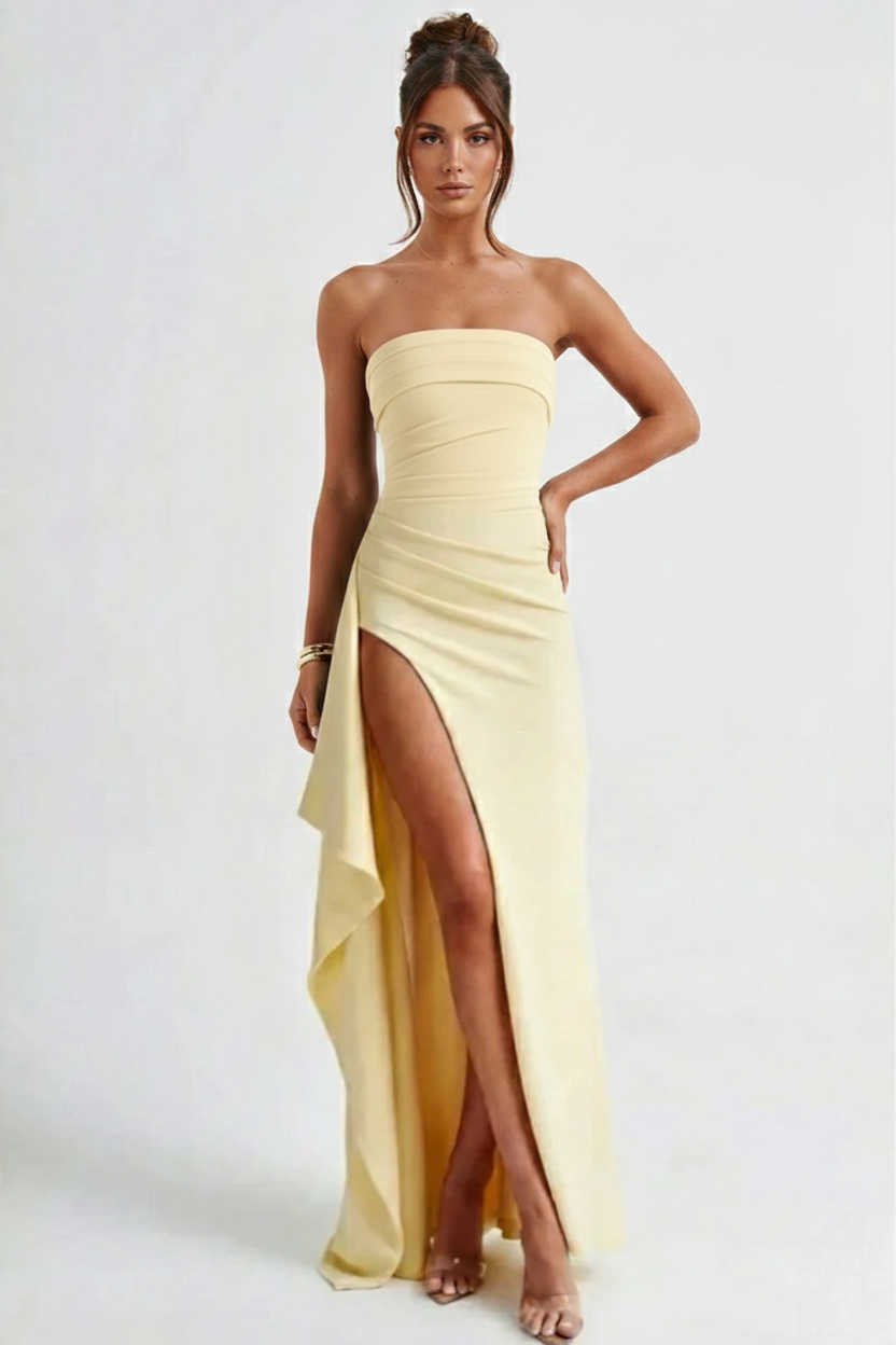 Meadow Vestido Maxi - Amarillo