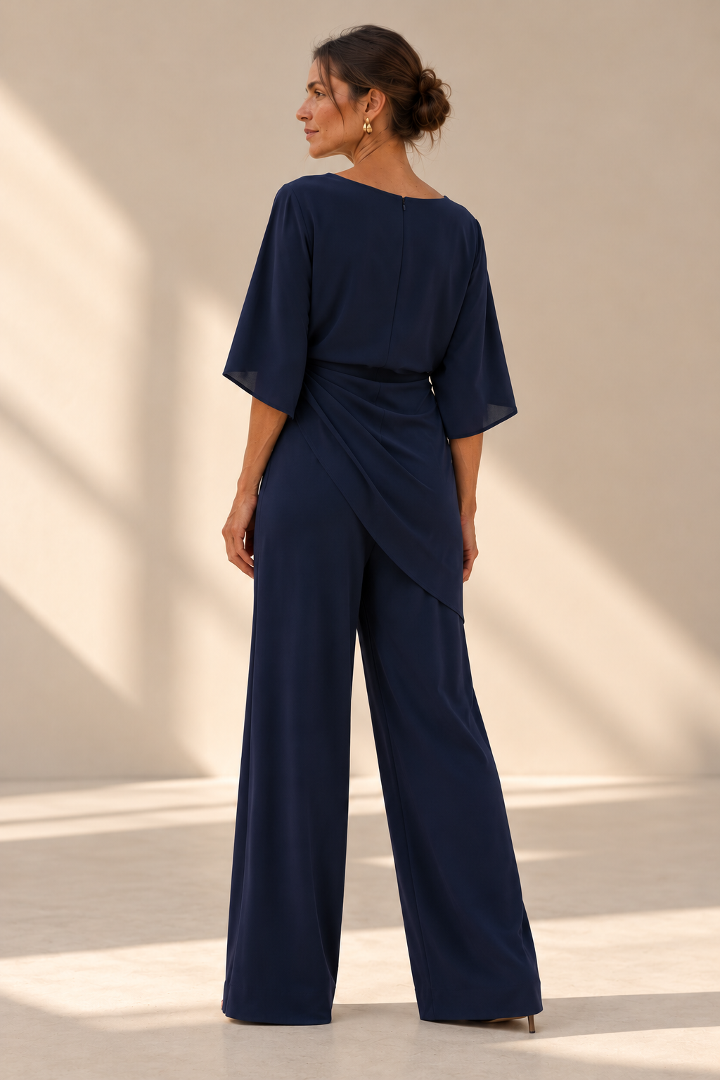 Conjunto Ronda | Blusa Drapeada y Pantalón Ancho