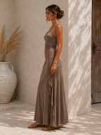 Conjunto Capri Top y Falda Larga