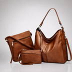 Set de 3 Bolsos Hobo de Piel - foto 1