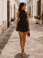 Vestido Lunares Halter