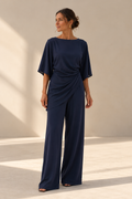 Conjunto Ronda | Blusa Drapeada y Pantalón Ancho