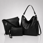Set de 3 Bolsos Hobo de Piel - foto 2