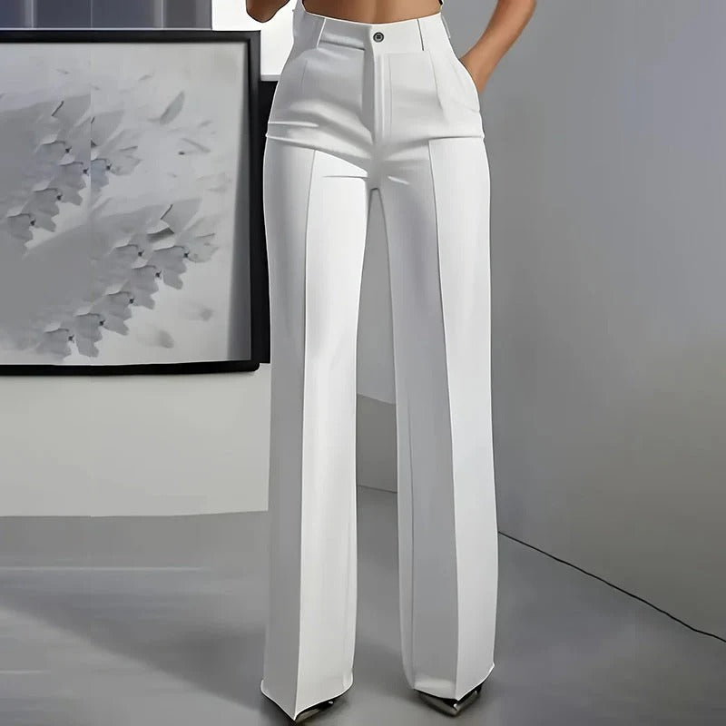 Pantalón Cintura Alta Blanco
