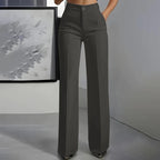 Pantalón Cintura Alta Gris Oscuro