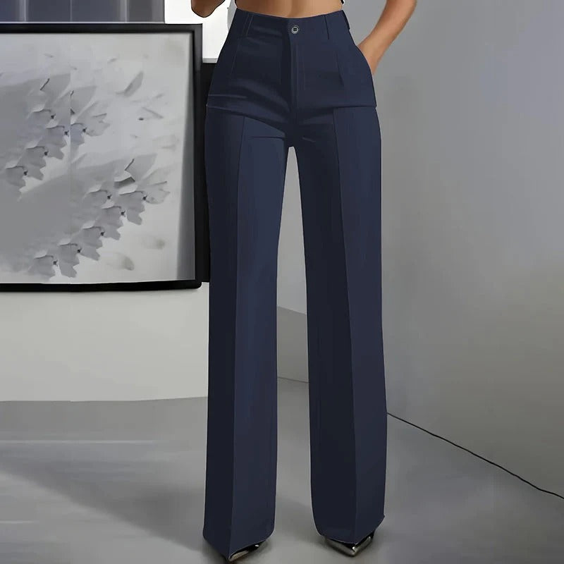 Pantalón Cintura Alta Azul Marino