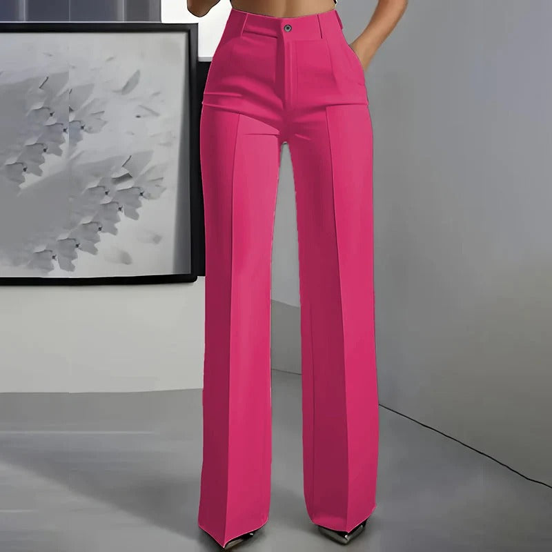 Pantalón Cintura Alta Rosa