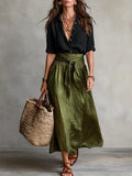 Ernesta Conjunto Dos Piezas - Verde Negro