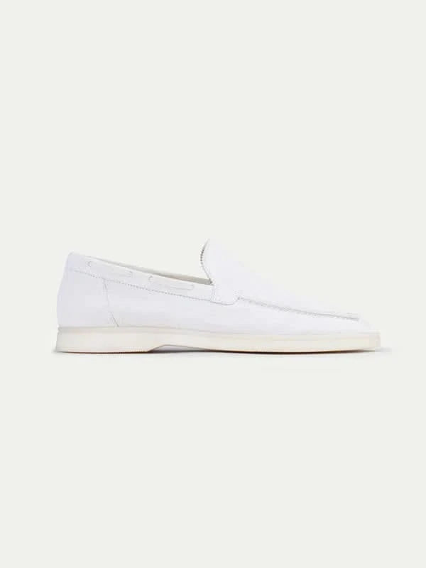 Mocásin de Ante - Blanco Perla