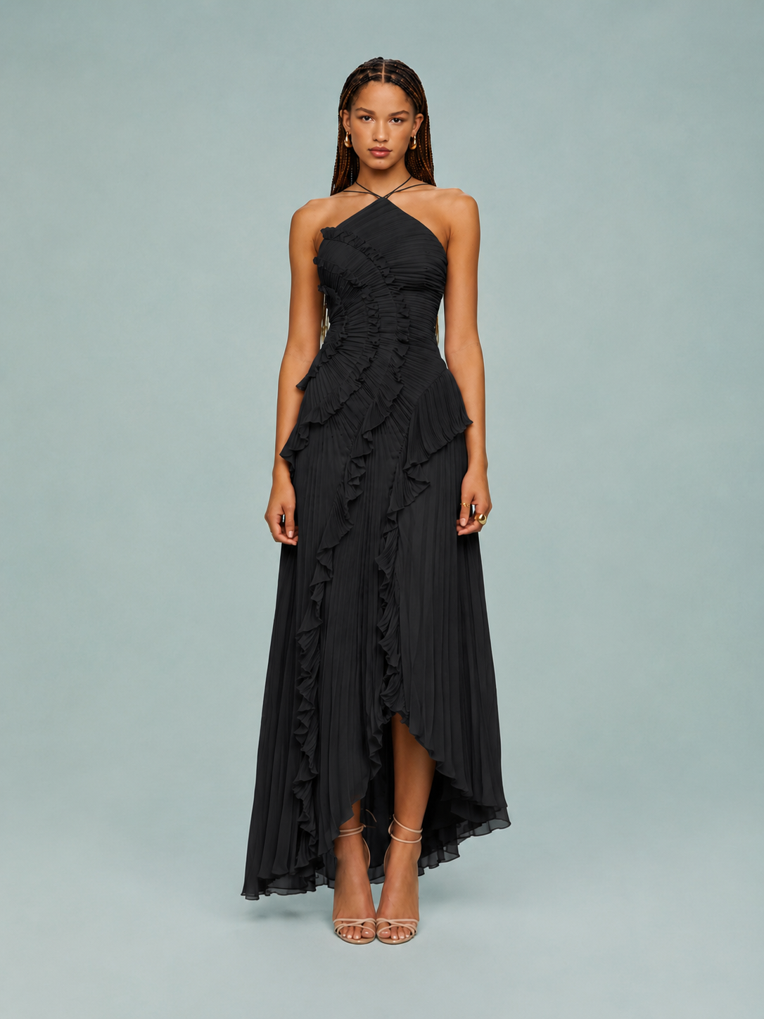 Serelina Vestido Maxi - Negro